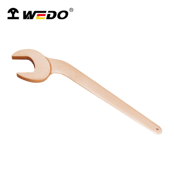 Llave WEDO, curva de 45 grados, cobre berilio, antichispa, certificación BAM ATEX, alta calidad para un uso seguro.