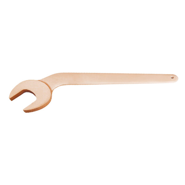 Llave antichispas WEDO, curva de 45 grados, ideal para un uso seguro en entornos explosivos, certificación BAM ATEX.