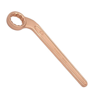 Clé à douille simple en cuivre au béryllium WEDO, courbure à 45°, anti-étincelles, certifiée BAM ATEX, outil professionnel