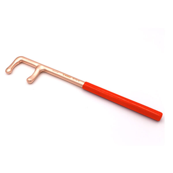 Clé à poignée de soupape WEDO : Outil ergonomique et anti-étincelles pour un réglage sûr des soupapes dans les environnements dangereux.