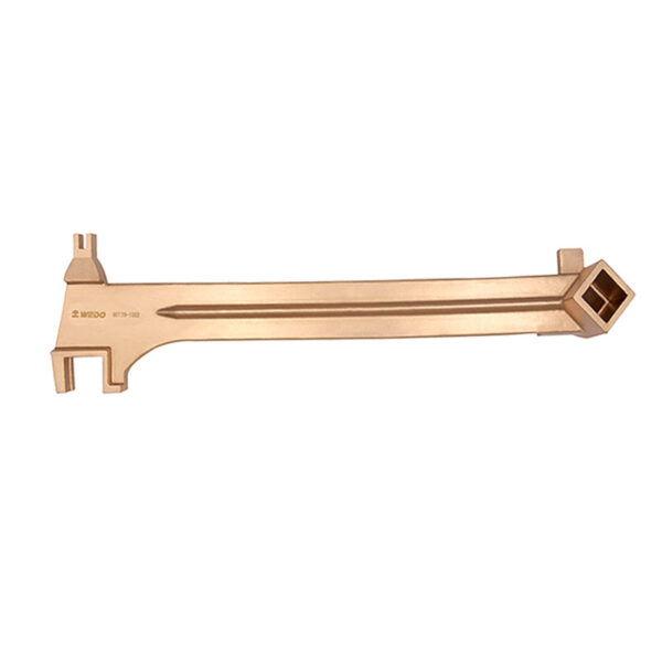WEDO Bung Wrench made from Beryllium Copper, ensuring non-sparking and corrosion-resistant performance for safety.