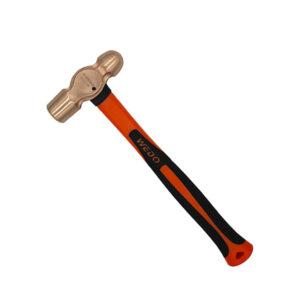 Martelo de pein esférico WEDO, cobre de berílio, sem faísca, certificado BAM ATEX, ferramenta profissional, resistente à corrosão.