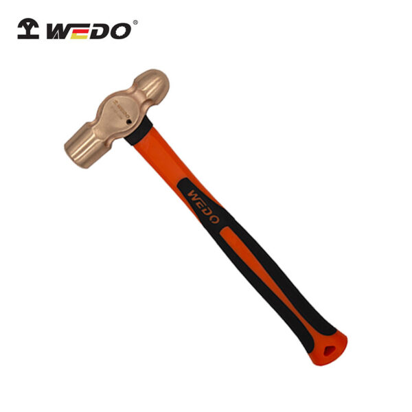 Martello a sfera WEDO, rame berillio, antiscintilla, certificato BAM ATEX, durevole, resistente alla corrosione, utensile professionale.