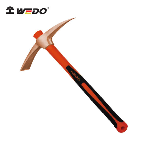 WEDO Beryllium Copper Pickaxe: Gnistfri, BAM ATEX-certificeret, ergonomisk design for professionel sikkerhed og holdbarhed.