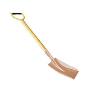 WEDO Beryllium Copper hand shovel, non-sparking, BAM ATEX certified, ergonomic, corrosion-resistant, professional tool.