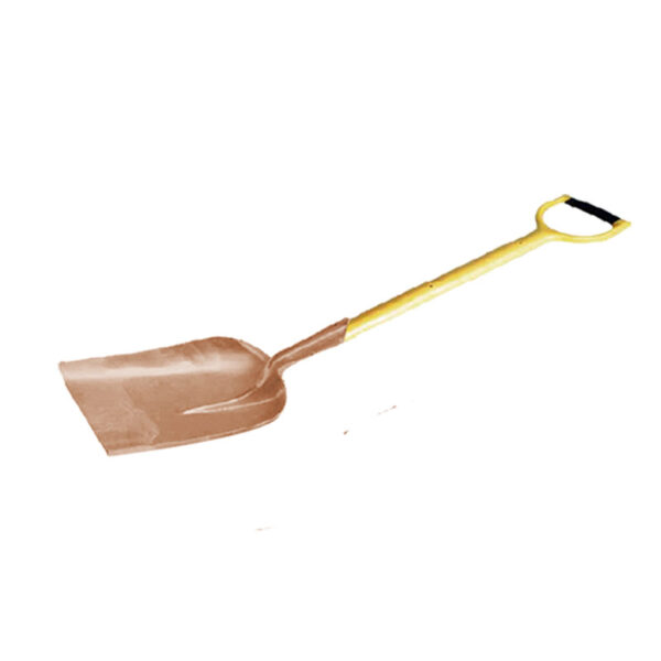 WEDO Beryllium Copper Shovel: Χωρίς σπινθήρες, πιστοποιημένο κατά BAM ATEX, ιδανικό για ασφαλή χρήση σε επικίνδυνα περιβάλλοντα.