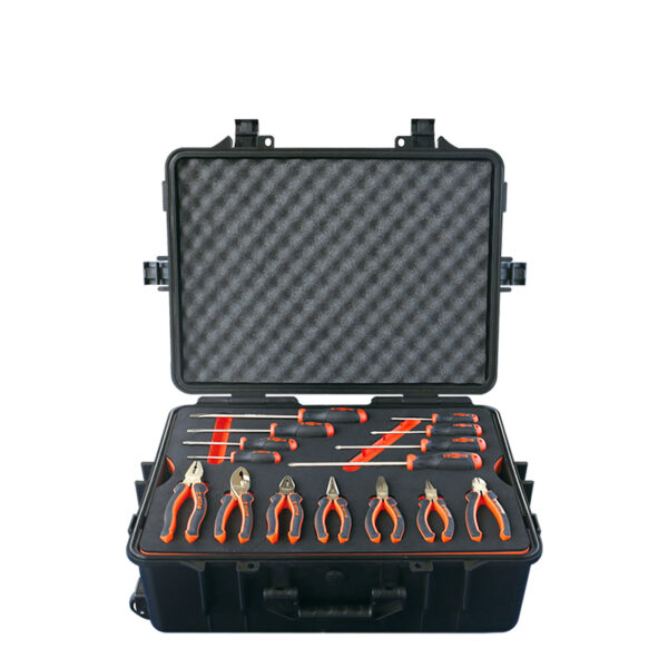WEDO 36 pcs non-sparking tool set, BAM ATEX certified, Beryllium Copper, ideal for explosive environments.