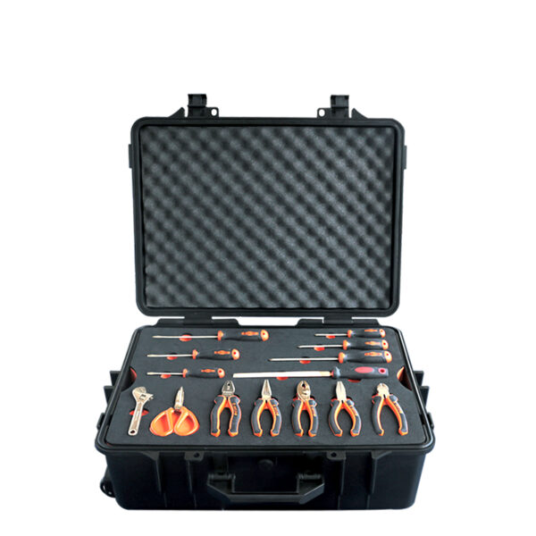 Ensemble d’outils anti-étincelles WEDO 40 pièces, certifié BAM ATEX, cuivre au béryllium, idéal pour les industries pétrochimiques et minières.