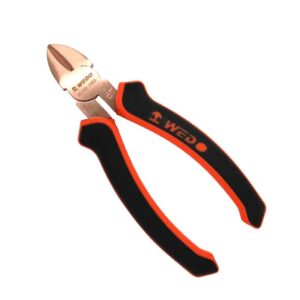 WEDO Beryllium Copper Diagonal Cutting Pliers, Non-sparking, BAM ATEX Certified, Precision Side Cutter Tool