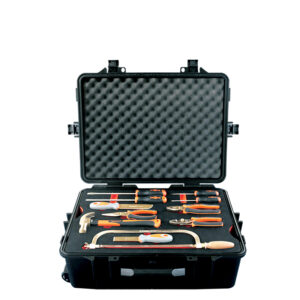 WEDO 50 pcs non-sparking tool set, BAM ATEX certified, Beryllium Copper, ideal for explosive environments.