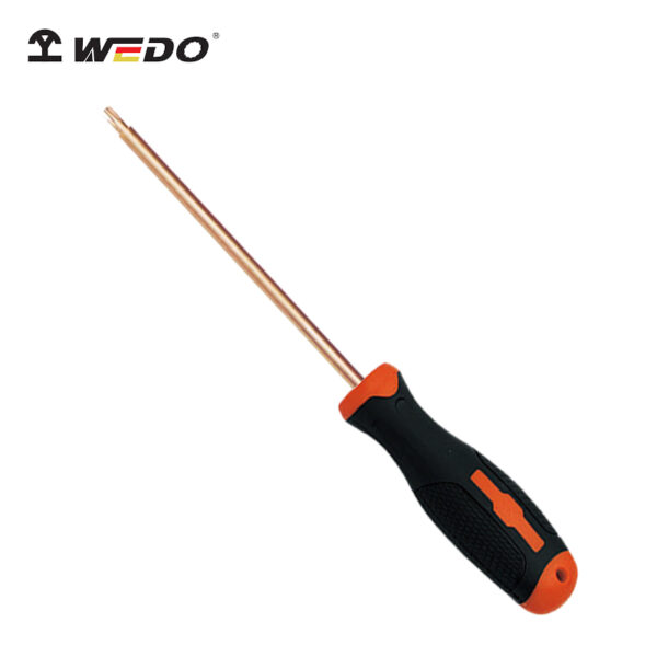 Laadukas WEDO Torx -ruuvimeisseli, berylliumkupari, kipinöimätön, BAM ATEX -sertifioitu ammattiturvallisuuteen.