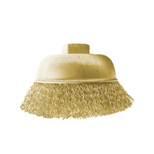 WEDO Brass Cup Brush for Professionals - Durable, Corrosion-Resistant, High-Quality Tool for Industrial Applications