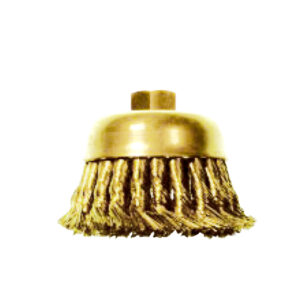 WEDO Cup Brush with Knot Wire Brass - Durable, high-performance tool for professional heavy-duty applications.