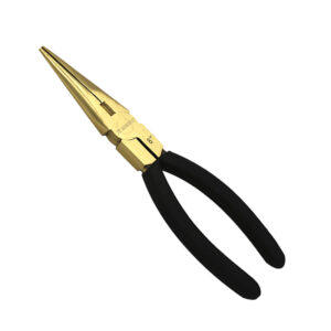 WEDO Long Nose Pliers, Brass, Precision Tool for Electricians, Ergonomic Design, Professional Quality