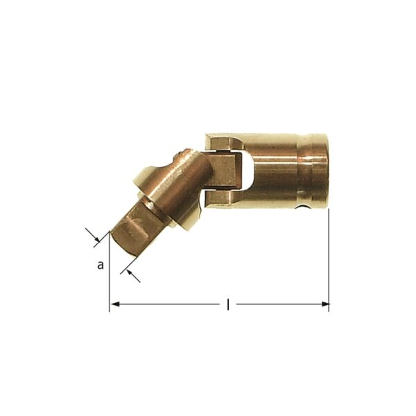 Joint universel anti-étincelles AMPCO pour clé à douille d’entraînement 3/4", idéal pour les environnements dangereux et les équipements sensibles.