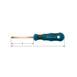 AMPCO non-sparking screwdrivers for safe use in explosive environments, featuring corrosion resistance and lifetime warranty.