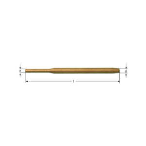 AMPCO Safety Tools pin punch drive mandrel DIN6450 BeCu, non-sparking, non-magnetic, corrosion-resistant for safety.