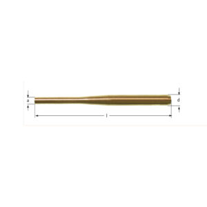 AMPCO non-sparking pin punch and drive mandrel, ideal for hazardous environments and sensitive equipment applications.