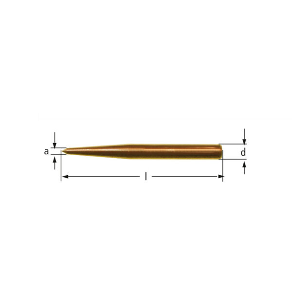 AMPCO Safety Tools Center Punch duikpen Niet-vonkend niet-magnetisch gereedschap voor veilig gebruik in explosieve omgevingen.