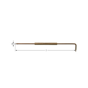 AMPCO Safety Tools Scriber scratch needle made from non-sparking BeCu alloy for safe use in hazardous environments.
