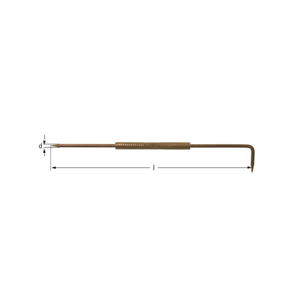 AMPCO Safety Tools Agulha de risco Scriber feita de liga BeCu sem faísca para uso seguro em ambientes perigosos.