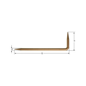 AMPCO Safety Tools non-sparking offset and angled pins, ideal for hazardous environments and sensitive equipment.