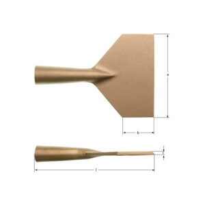 AMPCO non-sparking scraper without handle, ideal for hazardous environments and sensitive equipment applications.