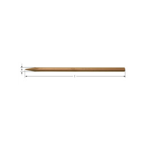 AMPCO Safety Tools BeCu pin for cleaning threads, non-sparking, non-magnetic, corrosion-resistant, lifetime warranty.