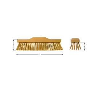 AMPCO Safety Tools broom, 75 x 55 x 305mm, non-sparking, non-magnetic, ideal for hazardous environments.