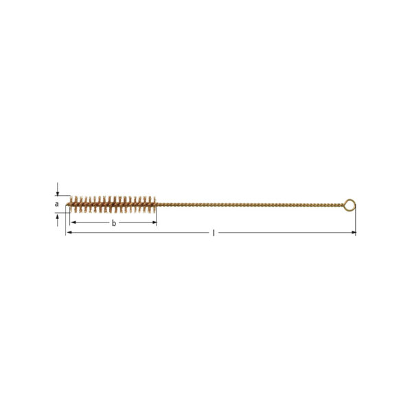 AMPCO Safety Tools csőkefe 20 x 100 mm, szikramentes, nem mágneses, korrózióálló a robbanásveszélyes területeken való biztonságos használat érdekében.