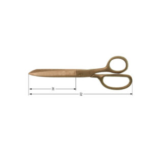 AMPCO non-sparking cutting shears and scissors made from BeCu alloys for safe use in explosive environments.