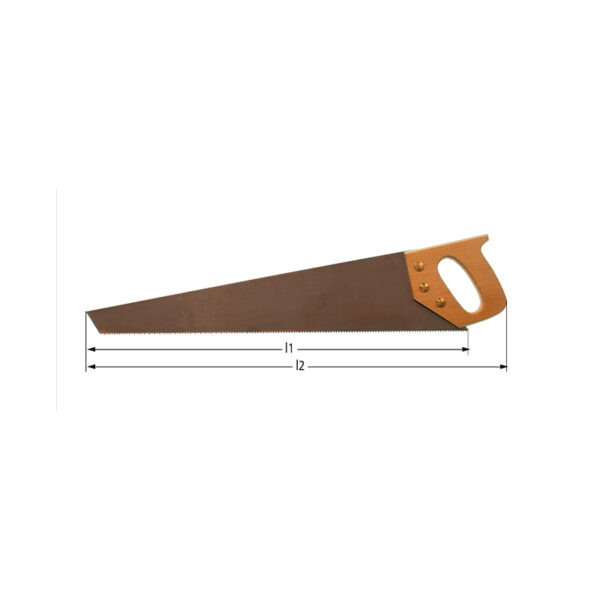 AMPCO Safety Tools håndsag med trehåndtak, 8 tenner/tomme, gnistfri, ideell for farlige miljøer.