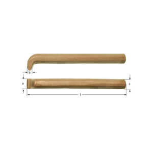 Tehlikeli ortamlar ve hassas ekipmanlar için ideal, 90 derece bükülebilir AMPCO kıvılcım çıkarmayan kalafatlama aleti.