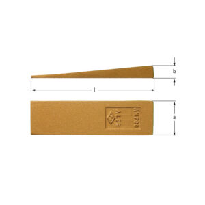 AMPCO Safety Tools Flange Wedge BeCu non-sparking tool for safe use in explosive environments and sensitive equipment.