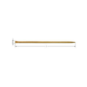 AMPCO non-sparking pry bar made from BeCu alloy, ideal for hazardous environments and sensitive equipment.