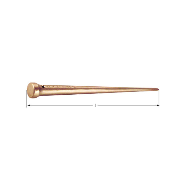 AMPCO Safety Tools Aardpen en Marlin Spike, vonkvrij, niet-magnetisch, corrosiebestendig voor veilig gebruik.