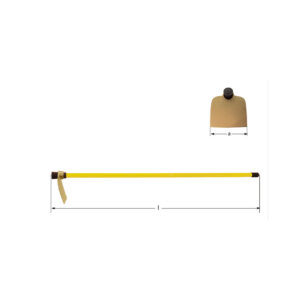 AMPCO Safety Tools Planter's Hoe in BeCu, ideal for non-sparking, non-magnetic use in hazardous environments.