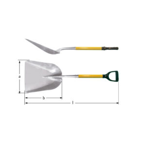 Pelle en laiton AMPCO avec poignée en D, anti-étincelles et résistante à la corrosion pour une utilisation en toute sécurité dans des environnements dangereux.