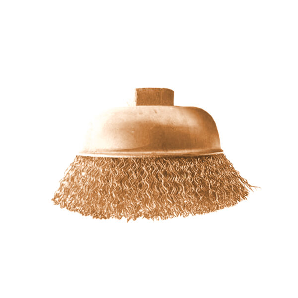 WEDO Cup Brush Phosphate, ferramenta durável para limpeza industrial, compatível com ferramentas elétricas, qualidade profissional.