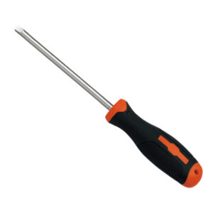 Tournevis électricien WEDO, tête plate en titane, poignée ergonomique, pointe de précision, outil professionnel pour les électriciens.