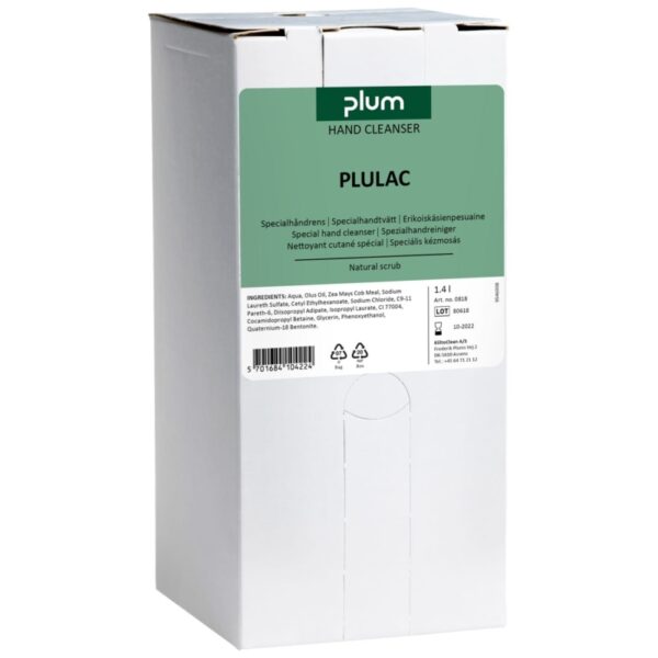 Plum Plulac 1400 ml boyaları, vernikleri ve reçineleri çıkarmak için endüstriyel kullanıma uygun kutu içi torba el temizleme macunu.