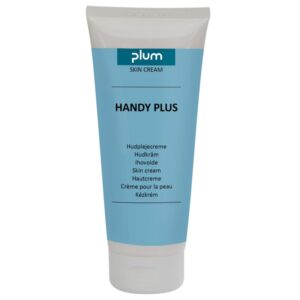Plum Handy Plus tubo de 200 ml, creme condicionador nutritivo para o cuidado das mãos, protege e regenera a pele normal.