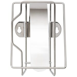 Suporte de parede em aço inoxidável para pequenos panos de limpeza WipeClean, fácil de instalar e manter, dimensões 176x95x114 mm.