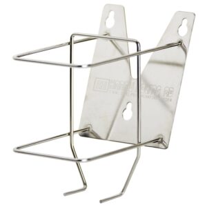 Suporte de parede em aço inoxidável para produtos de bomba de 600 ml, ideal para hospitais, escolas e residências. Fácil de instalar e limpar.