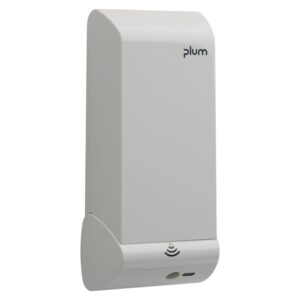 Dozator electric alb fără contact pentru plicuri de 1,0 l, design elegant, igienic, include 4 baterii AA.