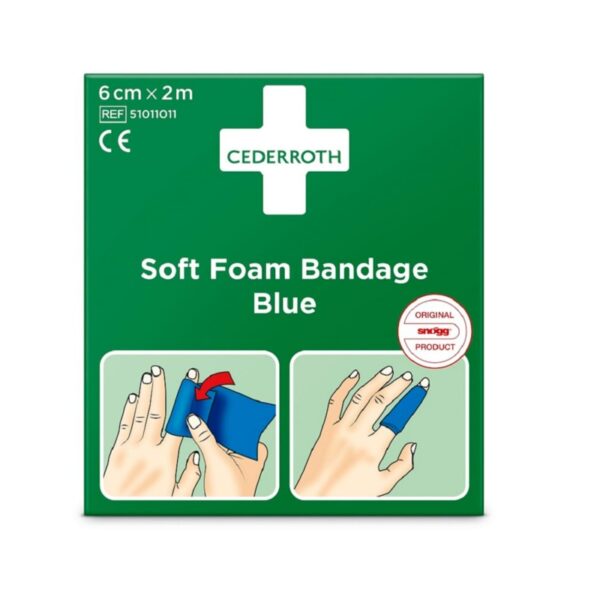Benda flessibile di 6 cm x 2 m, facilmente tagliabile o strappabile per un uso versatile su ferite minori, fornendo supporto e protezione affidabili.