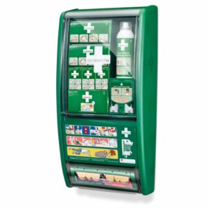 Cederroth First Aid Station: επαγγελματικός, πλήρως εξοπλισμένος για διάφορους τραυματισμούς, προσβάσιμος, με σήμανση CE, ιδανικός για χώρους εργασίας.