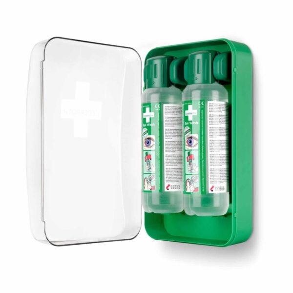 Armadietto per il lavaggio degli occhi compatto e di alta qualità con un design resistente ed ecologico per un'efficace cura degli occhi di emergenza.