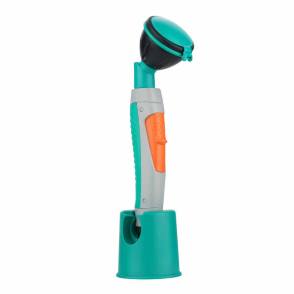 Handdouche met mondstuk van 45°, ideaal voor snel spoelen met chemicaliën en veelzijdige EHBO-toepassingen.