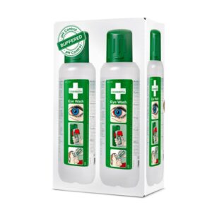 Cederroth Eye Wash 2x 500 ml, αποστειρωμένο ρυθμιστικό διάλυμα βορικού άλατος για αποτελεσματικό ξέπλυμα ματιών πρώτων βοηθειών.